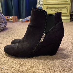 Black ankle booties